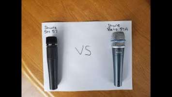 Shure Beta 57a vs Shure SM57  Instrument Microphone.
