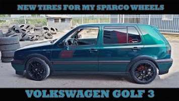 Volkswagen Golf 3 / New Tires Sailun Atrezzo ZSR 205 45 16 / Sparco Assetto Gara Wheels