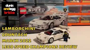New March 2022 Set Review! LEGO Speed Champions 76908 Lamborghini Countach