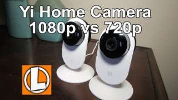 YI 1080p Home Camera Wireless IP US Edition Review - unboxing, setup, video footage, 1080P vs 720p