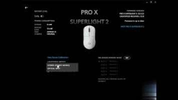 Logitech G PRO X Superlight 2 (HERO 2): настройки DPI, высоты отрыва и частоты опроса