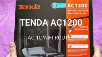 Unboxing Tenda AC1200 MU-MIMO DUAL BAND GIGABIT WIFI ROUTER, MODEL AC10