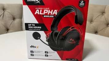 Unboxing my brand new HyperX Cloud Alpha Wireless headset!