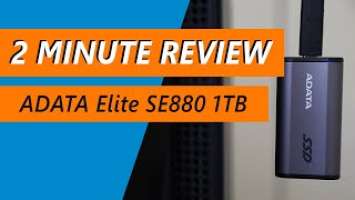 Fastest USB SSD? ADATA Elite SE880 1TB External Solid State Drive Review