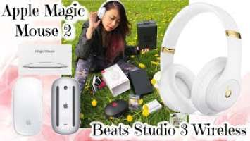 Unboxing Beats Studio3 Wireless (White&Gold), Apple Mouse 2, Samsung EVO 128gb + Review