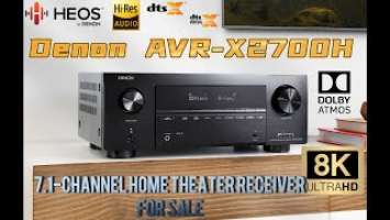 Denon AVR X2700H 7.2-channel home theater receiver For Sale