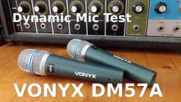 Vonyx DM57A Dynamic Microphone (Shure Beta 57A copy) Review and Test