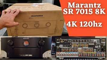 Marantz SR7015 9.2 Channel 8K 4K 120hz Receiver Unboxing and Features Explanation ALLM, VRR
