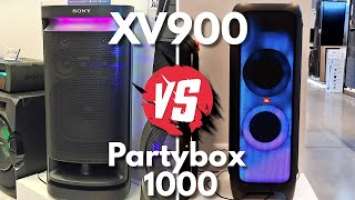 SONY XV 900 & JBL PARTYBOX 1000 PROBABLY THE BEST PARTY SPEAKERS HEAD TO HEAD COMPARISON 50 %