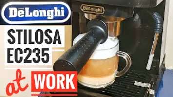 DeLonghi Stilosa EC 235 BK @work [How to Cappuccino make]