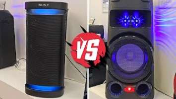 BASS EXPLODE COMPARISON SONY MHC V73D VS SONY SRS XP700