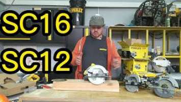 обзор на дисковые пилы STANLEY SC16 и SC12.