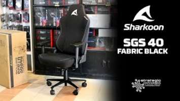 Sharkoon Skiller SGS 40 Fabric Black unboxing and assembly