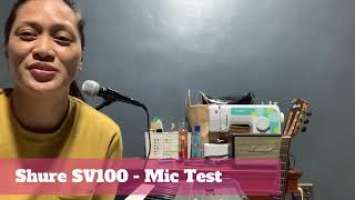 Shure SV100 Microphone Test - Will You Still Love Me Tomorrow
