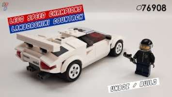 LEGO Speed Champions 76908 Lamborghini Countach - NEW 2022 Collection - Speed Build - Compact Builds