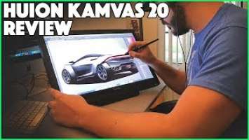 Huion KAMVAS 20 Graphic Tablet Review - From a Designers Perspective