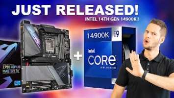 NEW Intel i9 14th gen 14900k CPU + Gigabyte Z790 Aorus Master X motherboard - Review