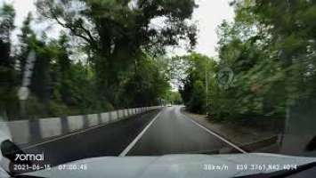 Запись с регистратора 70mai Dash Cam A800s (до прошивки с плохим звуком) . Адлер начало серпантина.