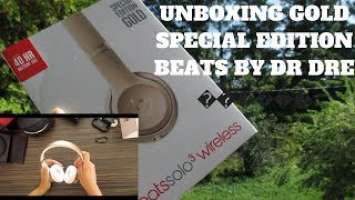 Unboxing Gold beats solo3 wireless by Dr Dre