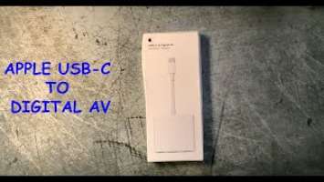 Unboxing Apple USB C to Digital AV Multiport Adapter