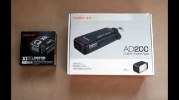 Godox AD200 X1T-S Распаковка и обзор Unboxing and Review