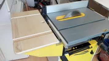 MOST CLEVER  OUTFEED TABLE  DeWALT DWE 7492- qs portable foldable (no legs) Part 4