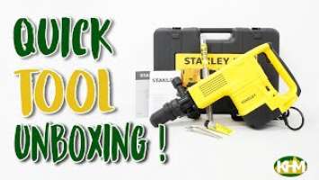 Quick Unboxing Stanley STHM10K Chipping Gun  Demolition Hammer SDS Max 1600W