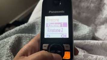 Panasonic KX-TG6811 Ringtones