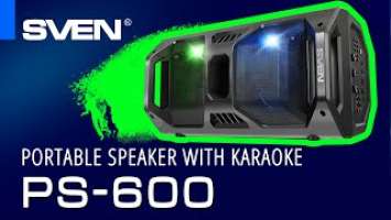 Portable acoustics — SVEN PS-600 speaker