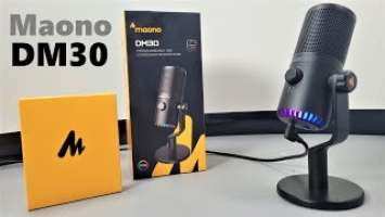 MAONO DM30 RGB Desktop Condenser Microphone Review