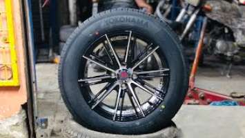 Best Branded Alloy wheels & Yokohama Blue Earth Es32 185/65R15 Complete Set Sale Price in Karachi