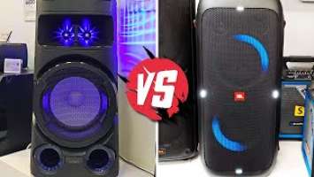 JBL PARTYBOX 310 VS SONY MHC V73D❌INSANE SOUND COMPARISON IN AUDIO SHOP HALF VOLUME TOWER SPEAKERS