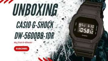 Casio G-SHOCK DW-5600BB-1DR UNBOXING. My First G-SHOCK!