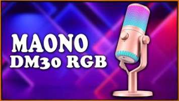 Конденсаторный микрофон Maono DM30 RGB - хорош или нет?