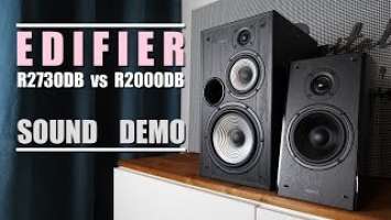 Edifier R2730DB vs Edifier R2000DB  ||  Sound Demo w/ Bass Test