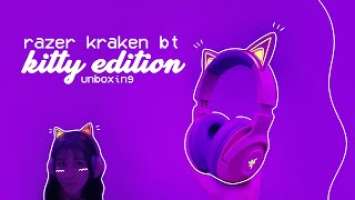 razer kraken bt kitty edition bluetooth headset  // unboxing and review