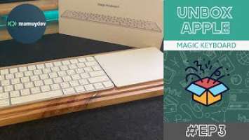 Unboxing Apple Magic Keyboard 2021 | Music background | Dev with me
