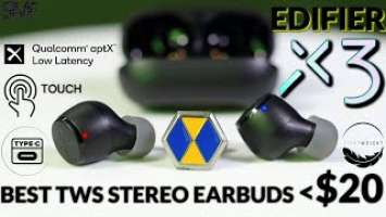 Edifier X3 TWS Stereo Earbuds Unboxing & Review - Best Earbuds under $20...