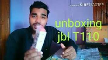 Unboxing of jbl t110