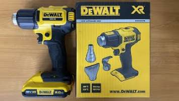 DEWALT DCE530N. Быстрый обзор аккумуляторного строительного фена.