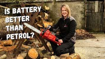 Is Battery Better Than Petrol? Suzanne Tries The MILWAUKEE M18 FCHS FUEL™ Chainsaw!