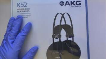 Наушники AKG K52 распаковка / Unboxing #47