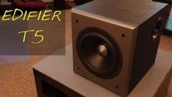 How to Setup a Desk Subwoofer : FEAT- Edifier T5 _(Z Reviews)_