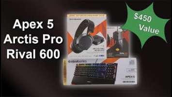 Arctis Pro Wireless, Apex 5 & Rival 600 SteelSeries Unboxing / Product Overview
