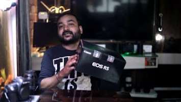 Unboxing of Canon R5 , samyang 14mm, Canon 35 mm, 50 mm & EF to R adapter