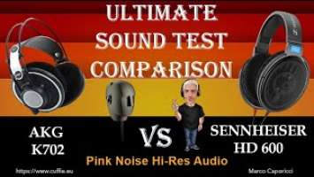AKG K702 VS SENNHEISER HD600  - SOUND DEMO, SOUND TEST.