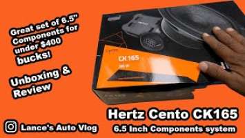 Great pair of 6 1/2 speakers for under $400 Hertz Cento CK165 inboxing & review!
