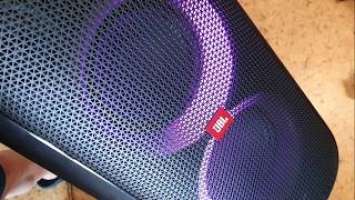 JBL Partybox 100 распаковка, включение