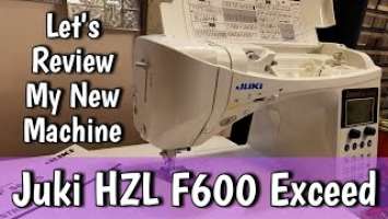 Juki HZL F600 Exceed Sewing Machine REVIEW