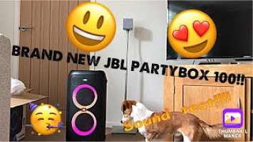 Behold the JBL PartyBox 100 Brand New & Unboxing - Sound Test & First Impressions